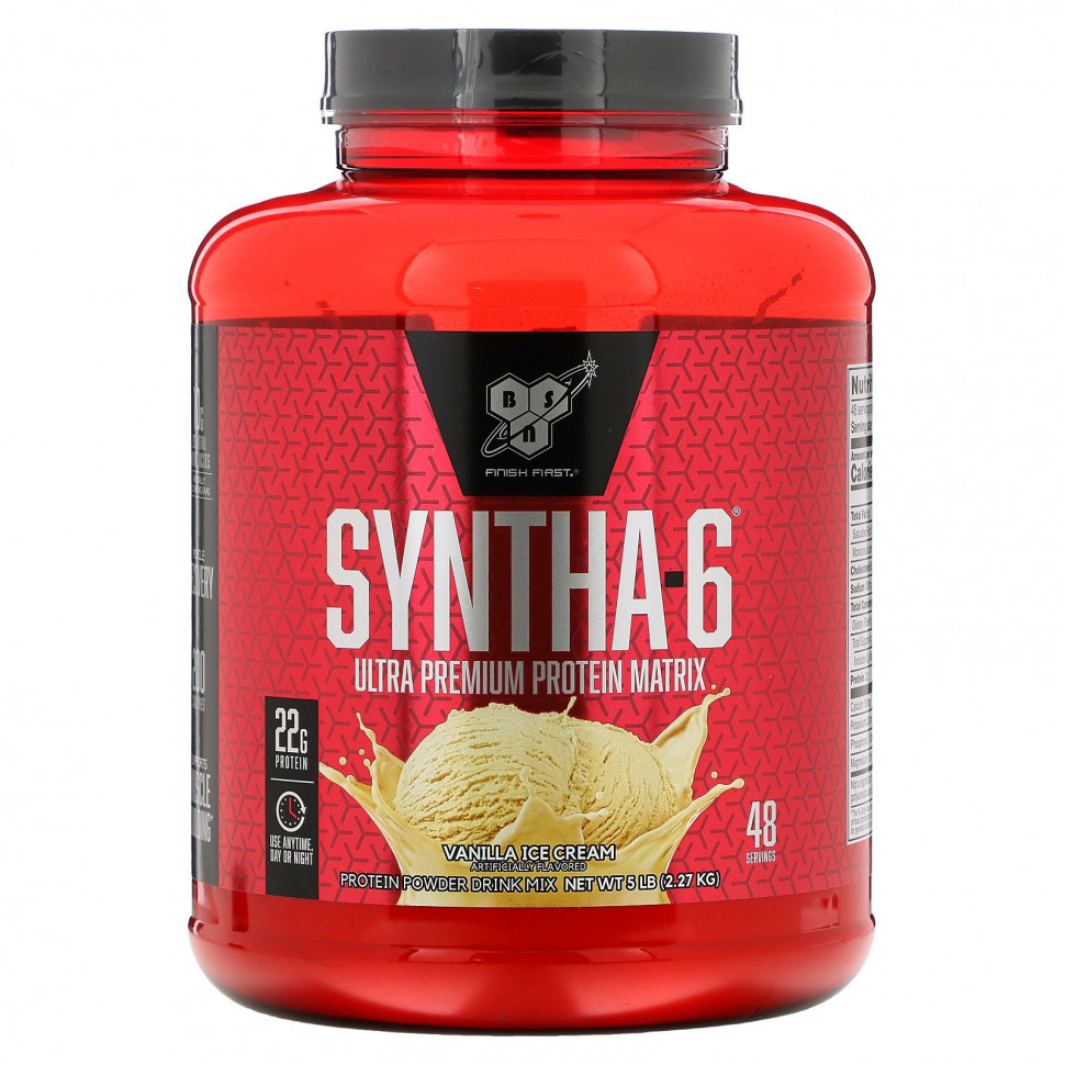 ���� ������ (Iherb) BSN, Syntha-6, ����������� ������� ������������ ��������, ��������� ���������, 2,27 �� (5 ������), ������ �� 15820 ���