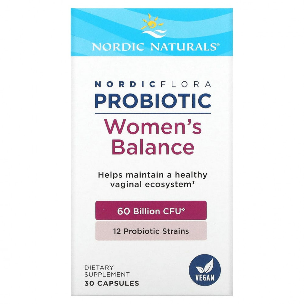 ���� ������ (Iherb) Nordic Naturals, Nordic Flora, ��������� ��� ������, 60 ���� ���, 30 ������, ������ �� 7700 ���