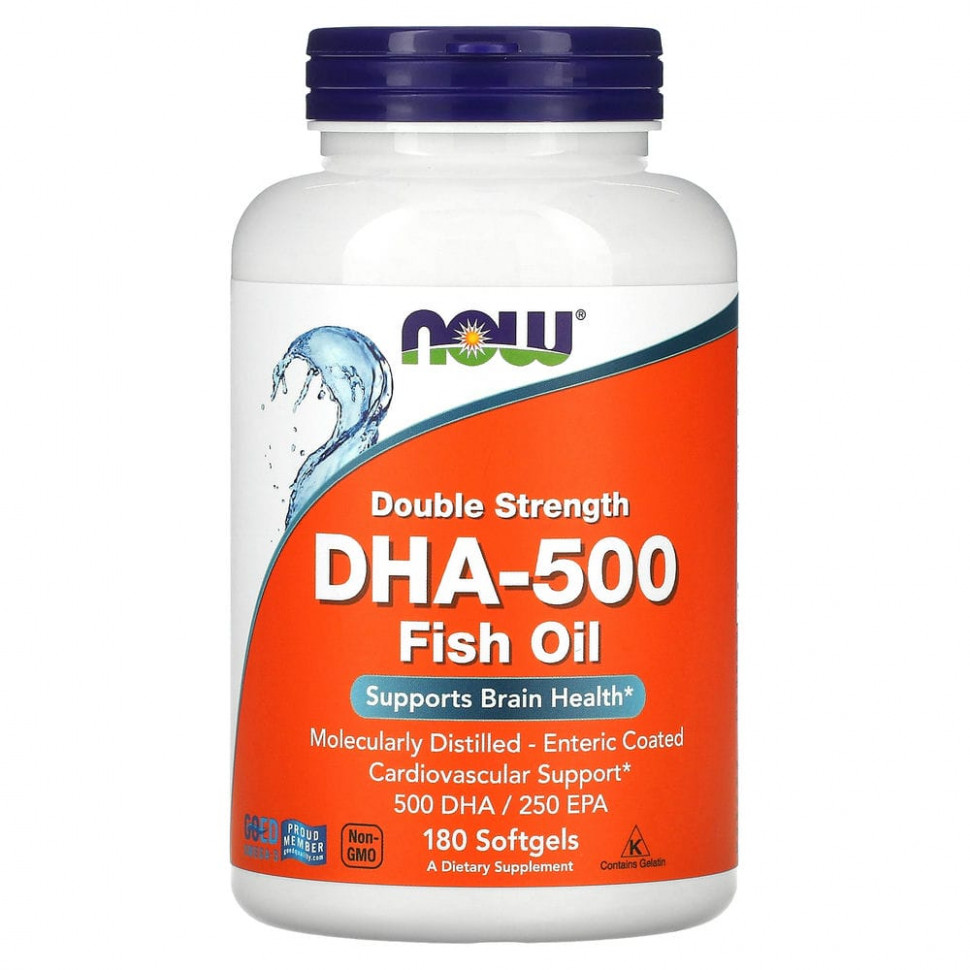 ���� ������ (Iherb) NOW Foods, ���-500, ������� ����, 180 ������, ������ �� 5080 ���