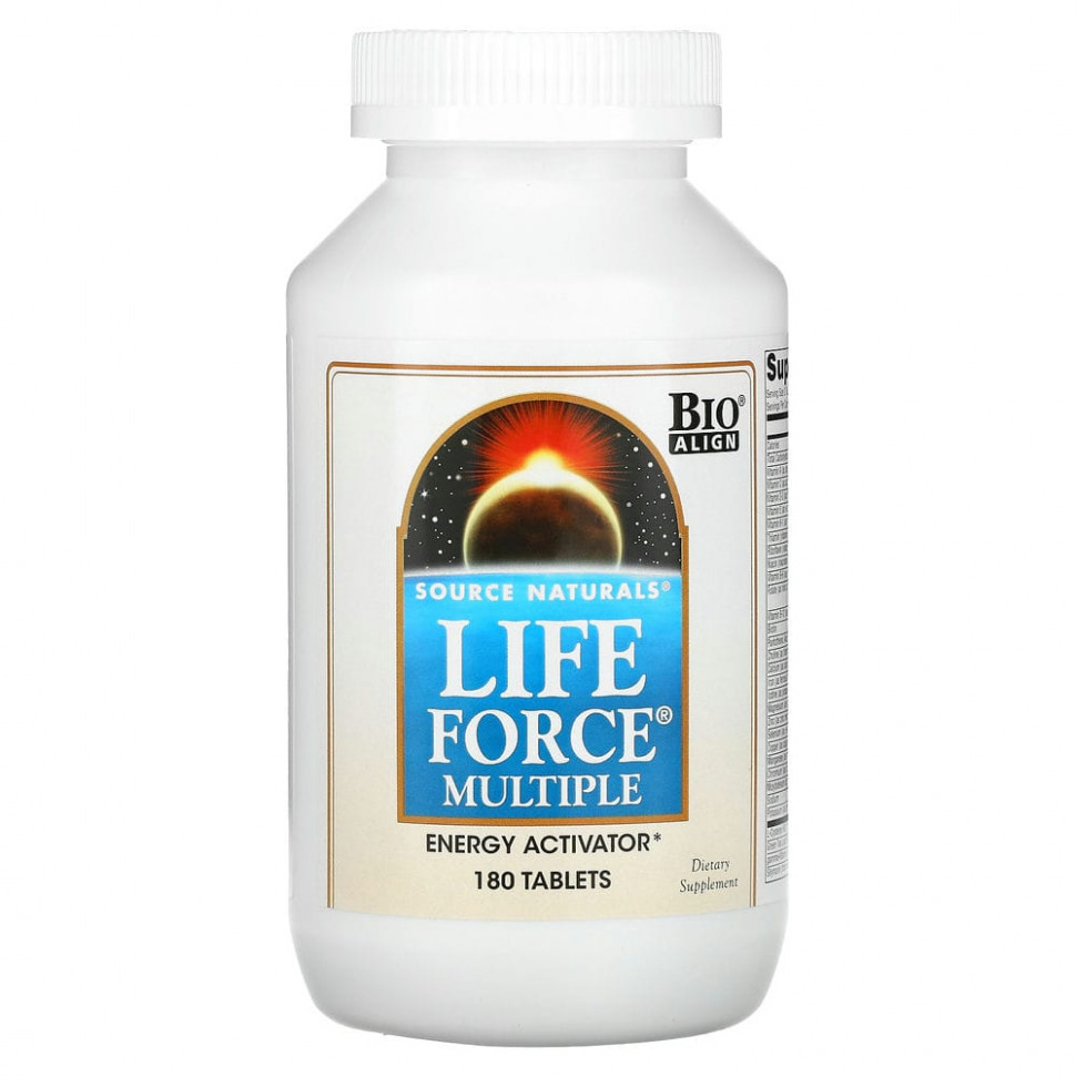 ���� ������ (Iherb) Source Naturals, Life Force Multiple, ��������������, 180 ������, ������ �� 10000 ���
