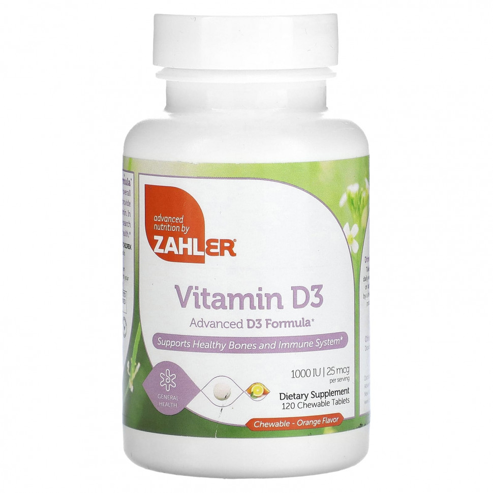   (Iherb) Zahler,  D3,   D3, , 25  (1000 ), 120      -     , -, 