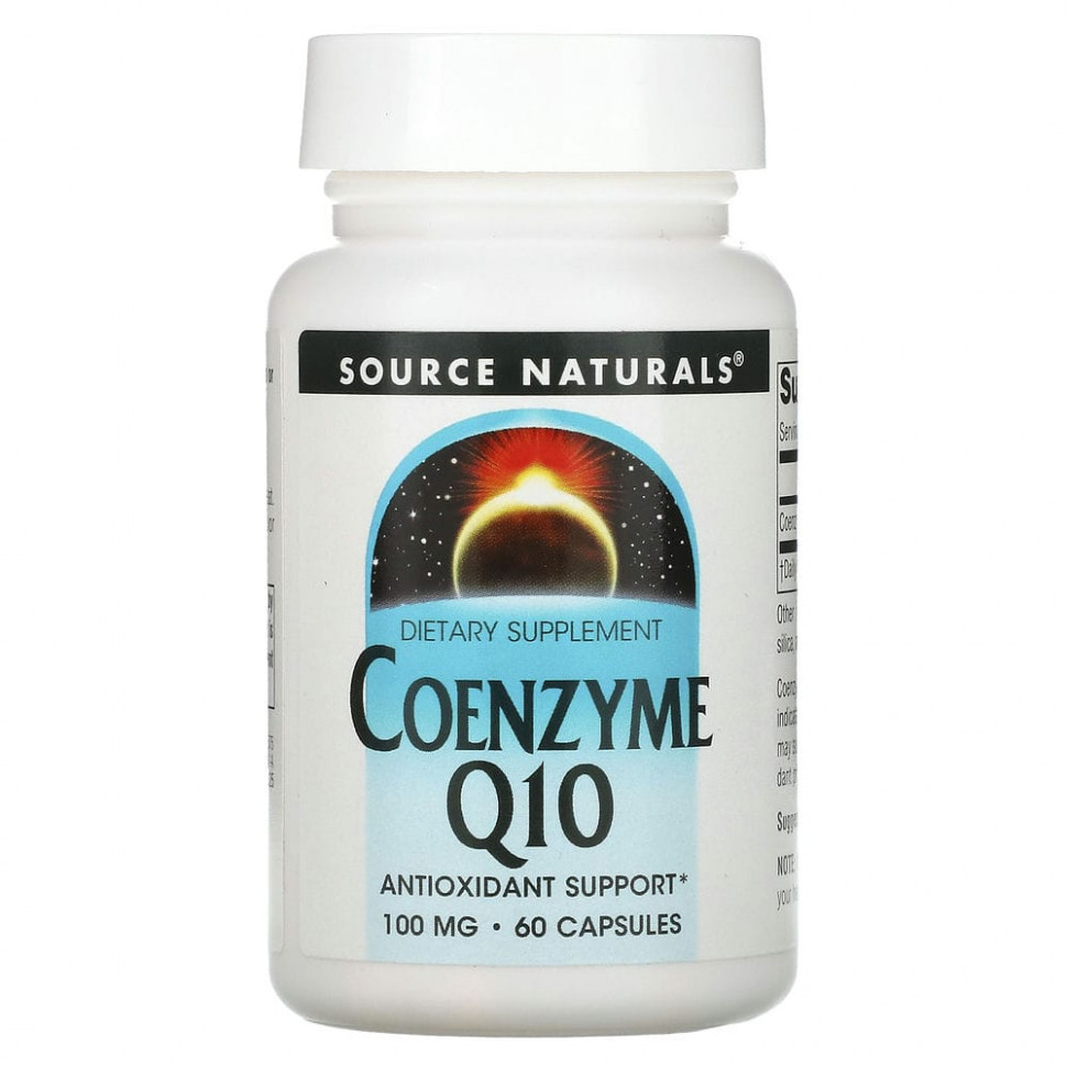   (Iherb) Source Naturals,  Q10, 100 , 60     -     , -, 