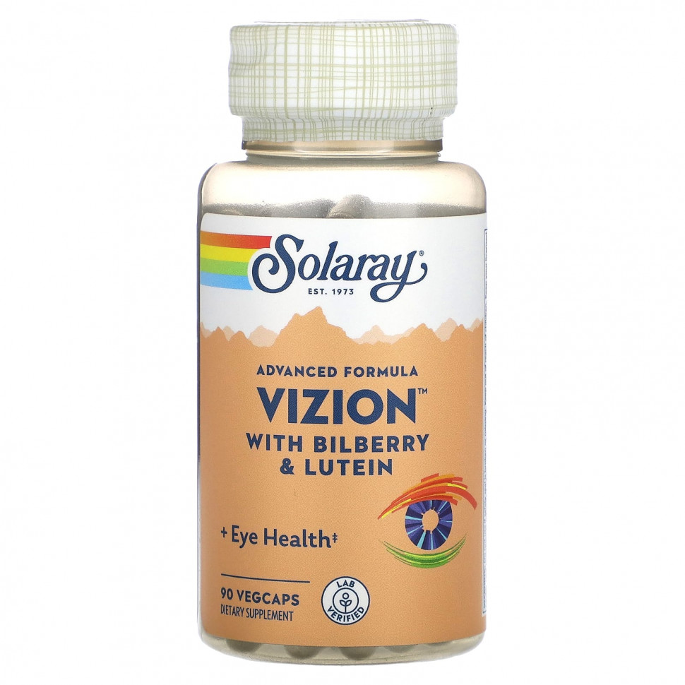 ���� ������ (Iherb) Solaray, Advanced Formula Vizion � ��������� � ��������, 90 �������������� ������, ������ �� 3100 ���