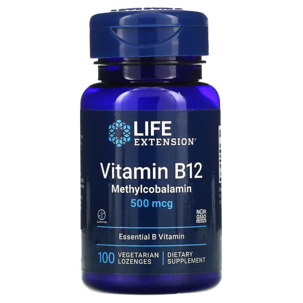 ���� ������ (Iherb) Life Extension, ������� B12, 500 ���, 100 �������������� ��������, ������ �� 1150 ���