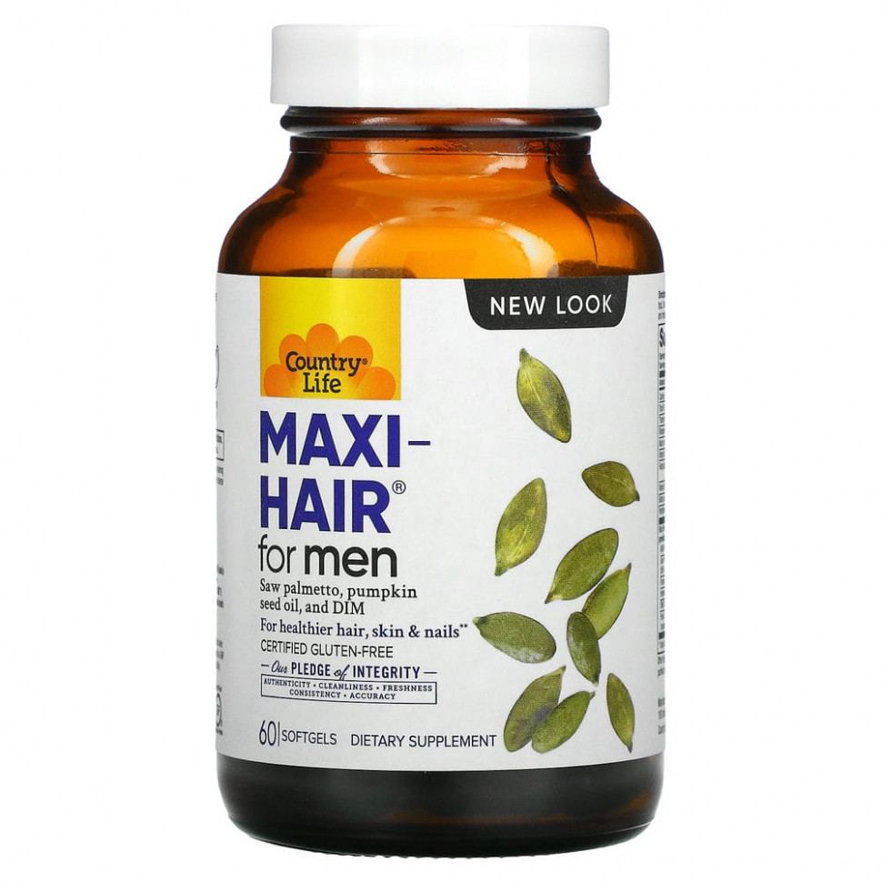 ���� ������ (Iherb) Country Life, Maxi-Hair ��� ������, 60 ������ ����������� ������, ������ �� 4620 ���