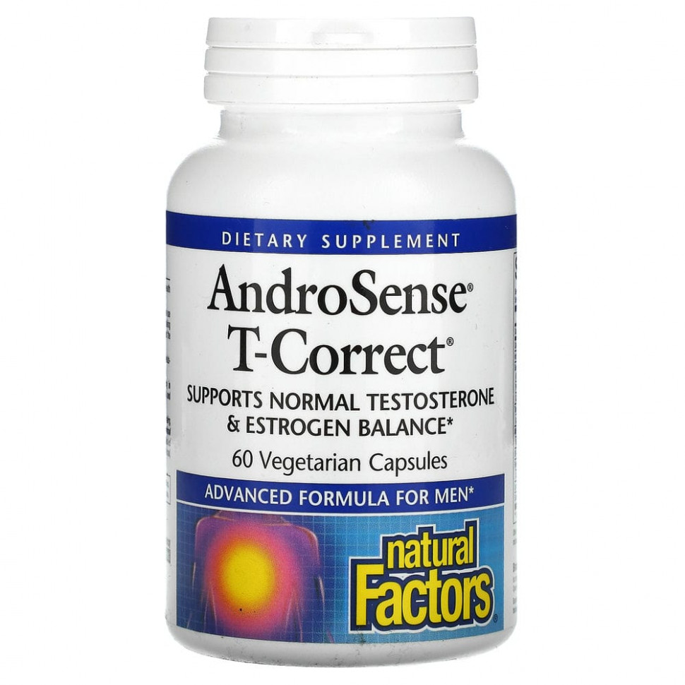 ���� ������ (Iherb) Natural Factors, AndroSense T-Correct, ������ ������������ � ���������, 60 �������������� ������, ������ �� 4210 ���