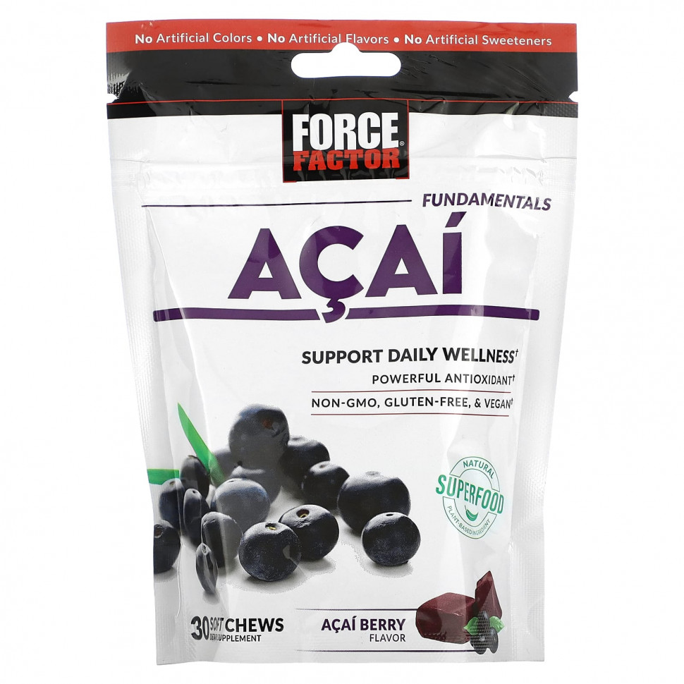���� ������ (Iherb) Force Factor, Fundamentals, ����, 30 ����������� ��������, ������ �� 3720 ���