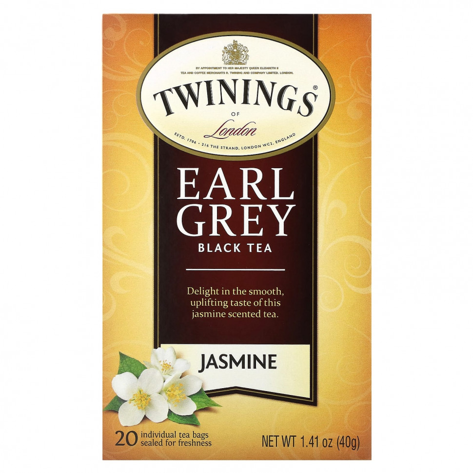   (Iherb) Twinings, Black Tea, Earl Grey, , 20   , 40  (1,41 )    -     , -, 