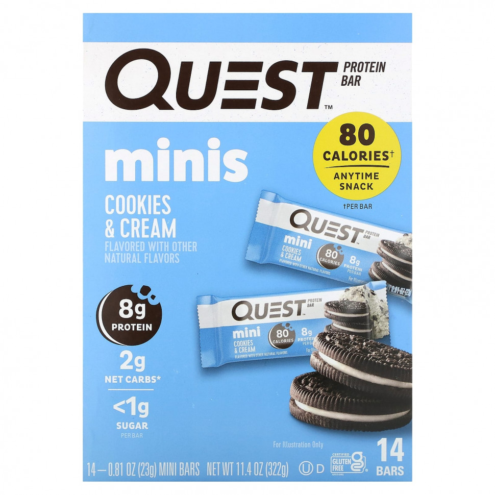 ���� ������ (Iherb) Quest Nutrition, ����������� ��������, ����-�������, 14 ����������, 23 � (0,81 �����), ������ �� 4710 ���