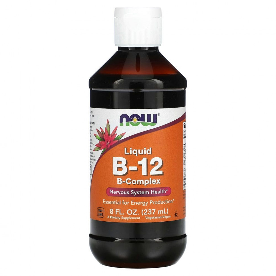 ���� ������ (Iherb) NOW Foods, B12, ������ �������� �������� B, 237 �� (8 ����. �����), ������ �� 2560 ���