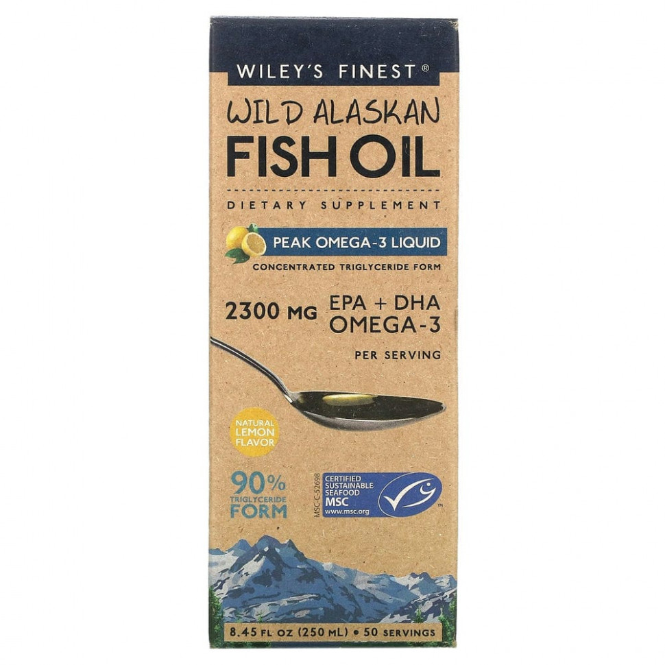   (Iherb) Wiley's Finest,      , ,    -3,   , 250  (8,45 . )    -     , -, 