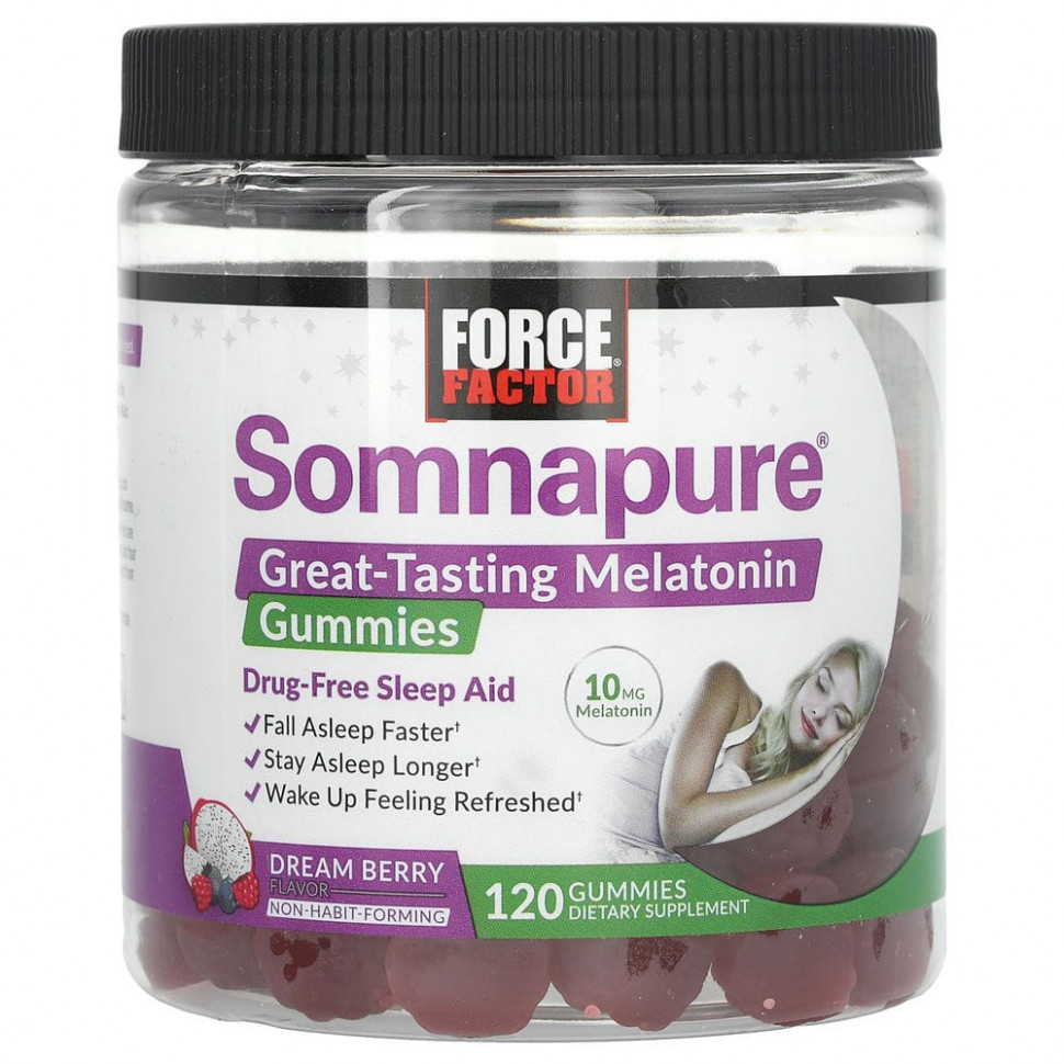 ���� ������ (Iherb) Force Factor, Somnapure, ����������� �������� � �����������, 5 ��, ������� ����, 120 ����������� ��������, ������ �� 3380 ���