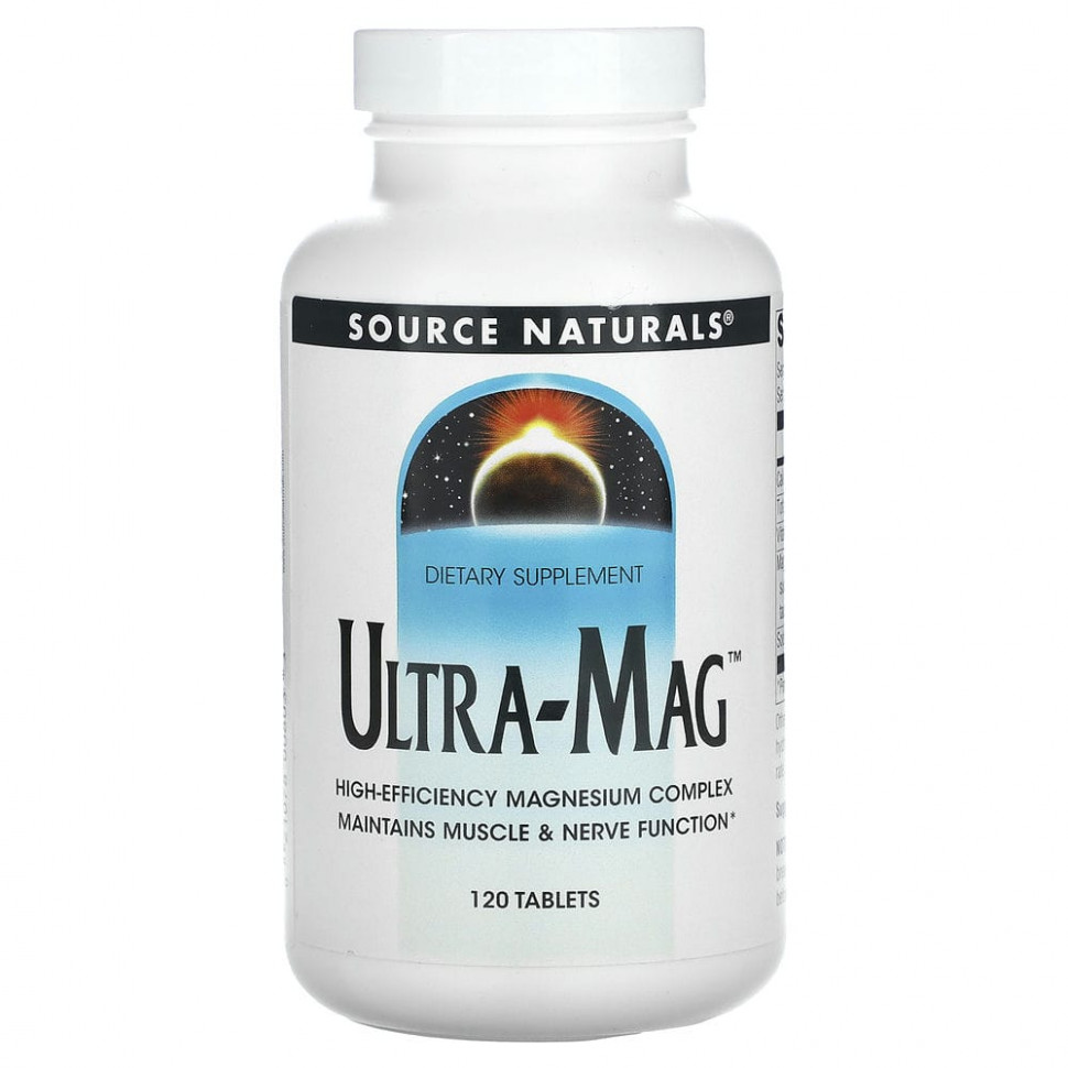   (Iherb) Source Naturals, Ultra-Mag, 120     -     , -, 