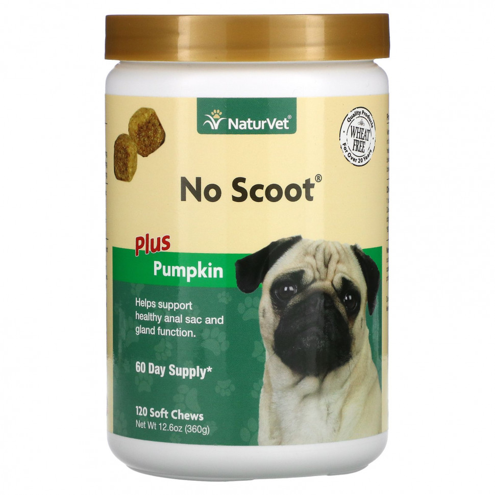   (Iherb) NaturVet, No Scoot Plus Pumpkin,  , 120  , 360  (12,6 )    -     , -, 