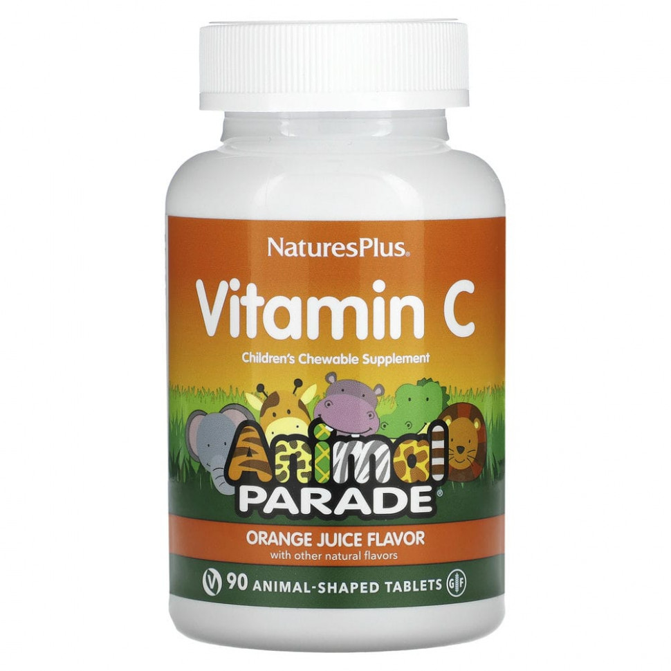   (Iherb) NaturesPlus, Source of Life, Animal Parade,  C,    , 90        -     , -, 