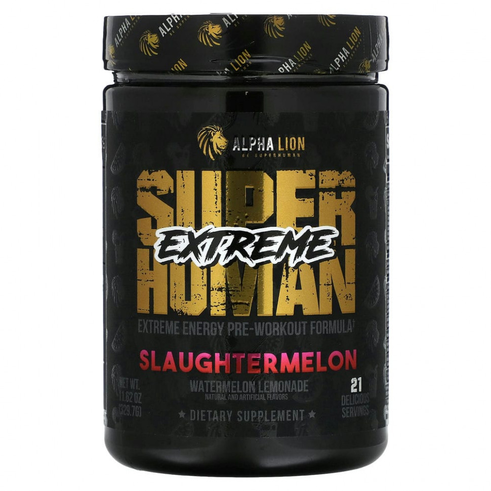 ���� ������ (Iherb) ALPHA LION, SuperHuman Extreme, ����, �������� �������, 329,7 � (11,62 �����), ������ �� 7770 ���