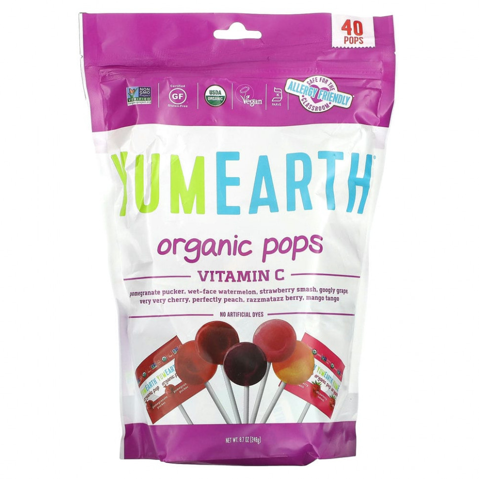   (Iherb) YumEarth,  ,  C, , 40 , 241  (8,5 )    -     , -, 