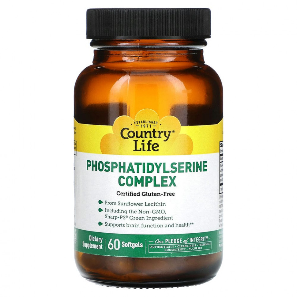 ���� ������ (Iherb) Country Life, Phosphatidylserine Complex, 60 ������ ��������, ������ �� 7170 ���