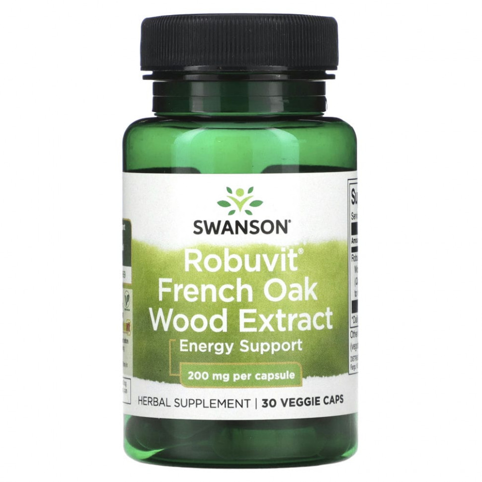 ���� ������ (Iherb) Swanson, �������� ��������� ������������ ���� Robuvit, 200 ��, 30 �������������� ������, ������ �� 4880 ���