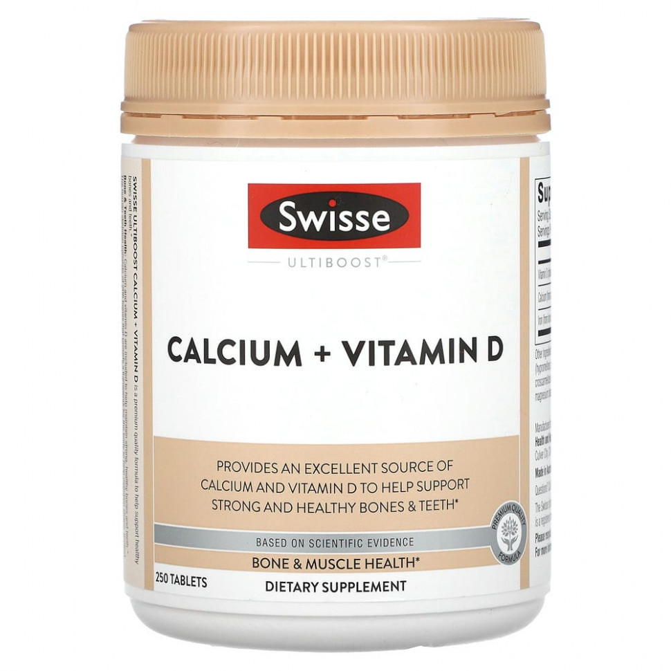 ���� ������ (Iherb) Swisse, Ultiboost, ������� + ������� D, 250 ��������, ������ �� 5260 ���