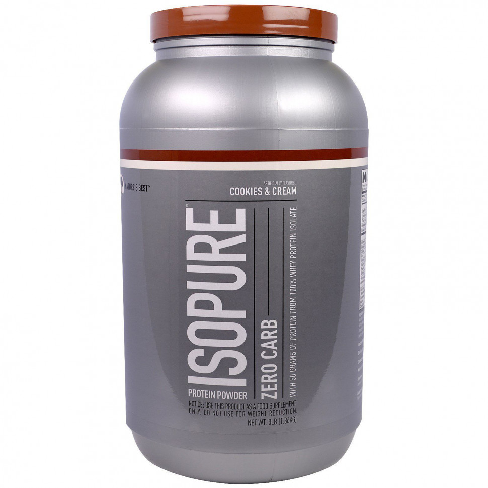 ���� ������ (Iherb) Isopure, Zero Carb, ����������� ������� �� ������ ������� � �����, 1,36 �� (3 �����), ������ �� 17240 ���