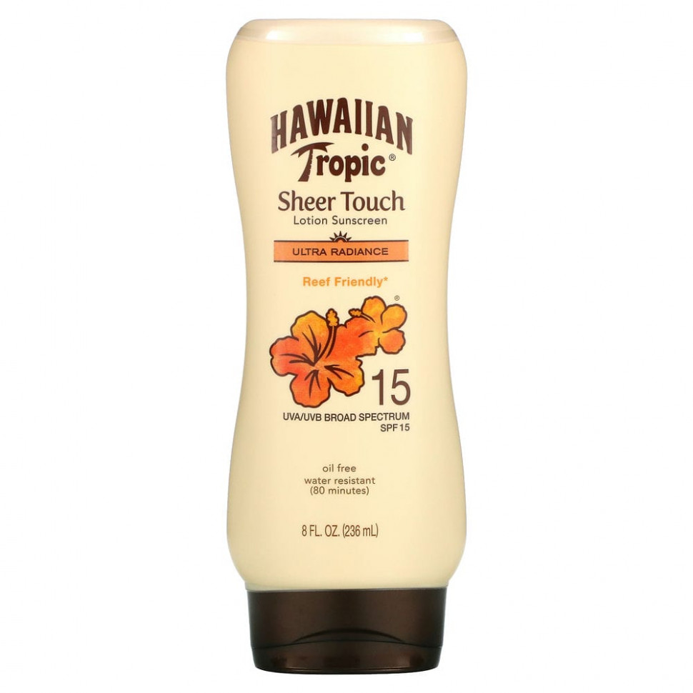 ���� ������ (Iherb) Hawaiian Tropic, Sheer Touch, Ultra Radiance, �������������� ������ � SPF 15, 236 ��, ������ �� 2890 ���