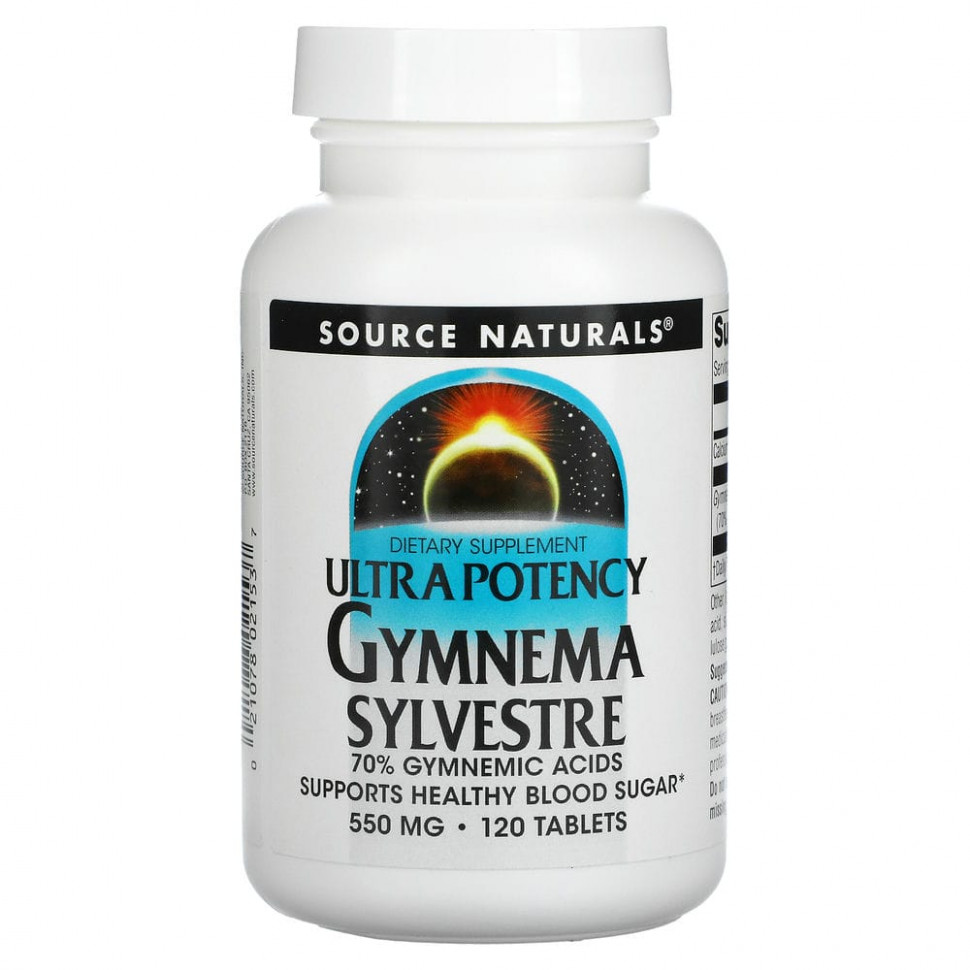 ���� ������ (Iherb) Source Naturals, Ultra Potency Gymnema Sylvestre, 550 ��, 120 ��������, ������ �� 4810 ���