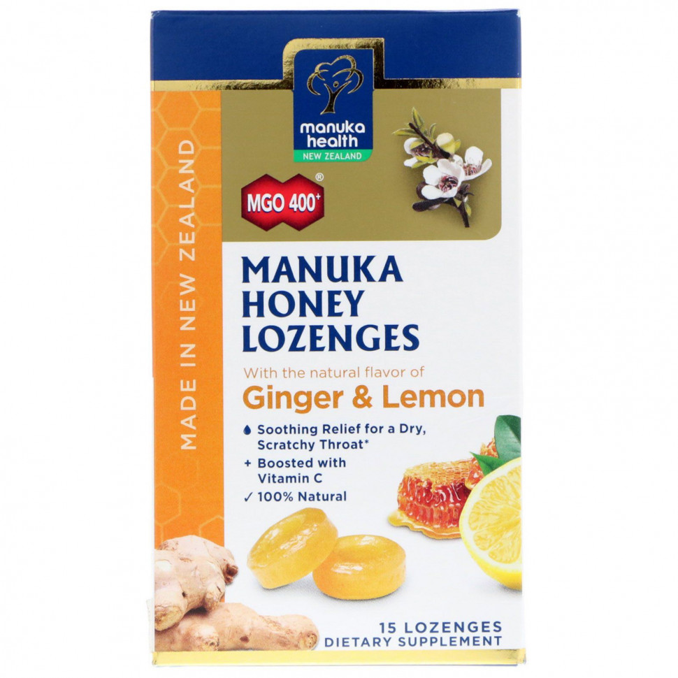 ���� ������ (Iherb) Manuka Health, ������� � ����� Manuka, MGO 400+, ������ � �����, 15 ��������, ������ �� 1080 ���