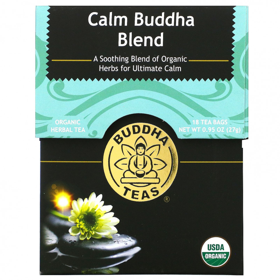 ���� ������ (Iherb) Buddha Teas, Calm Buddha Blend, 18 ������ ���������, 27 � (0,95 �����), ������ �� 1530 ���