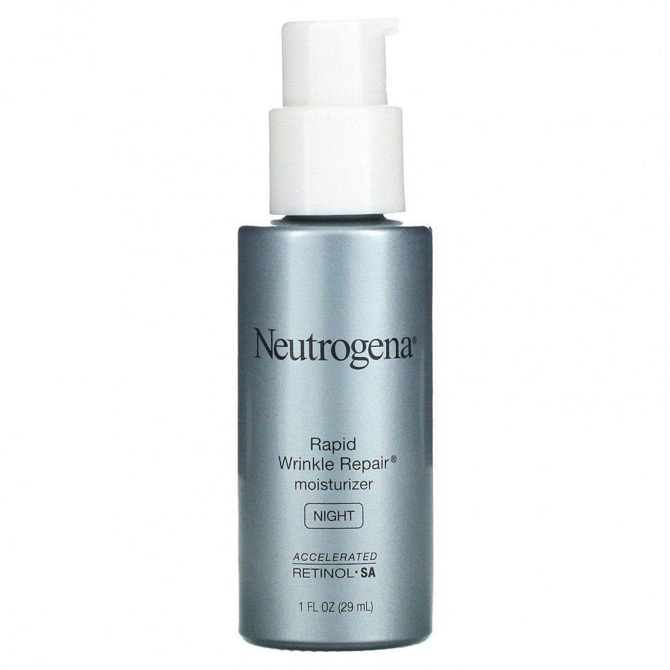   (Iherb) Neutrogena, Rapid Wrinkle Repair Moisturizer, Night, 1 fl oz (29 ml)    -     , -, 