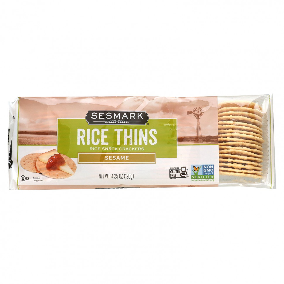   (Iherb) Sesmark, Rice Thins,  , , 120  (4,25 )    -     , -, 