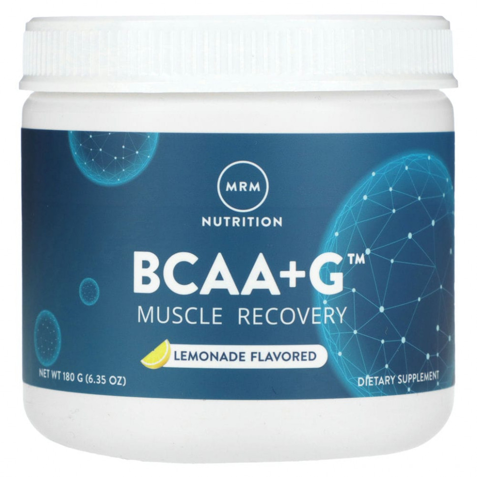 ���� ������ (Iherb) MRM Nutrition, BCAA + G, �������������� ����, �������, 180 � (6,35 �����), ������ �� 3740 ���