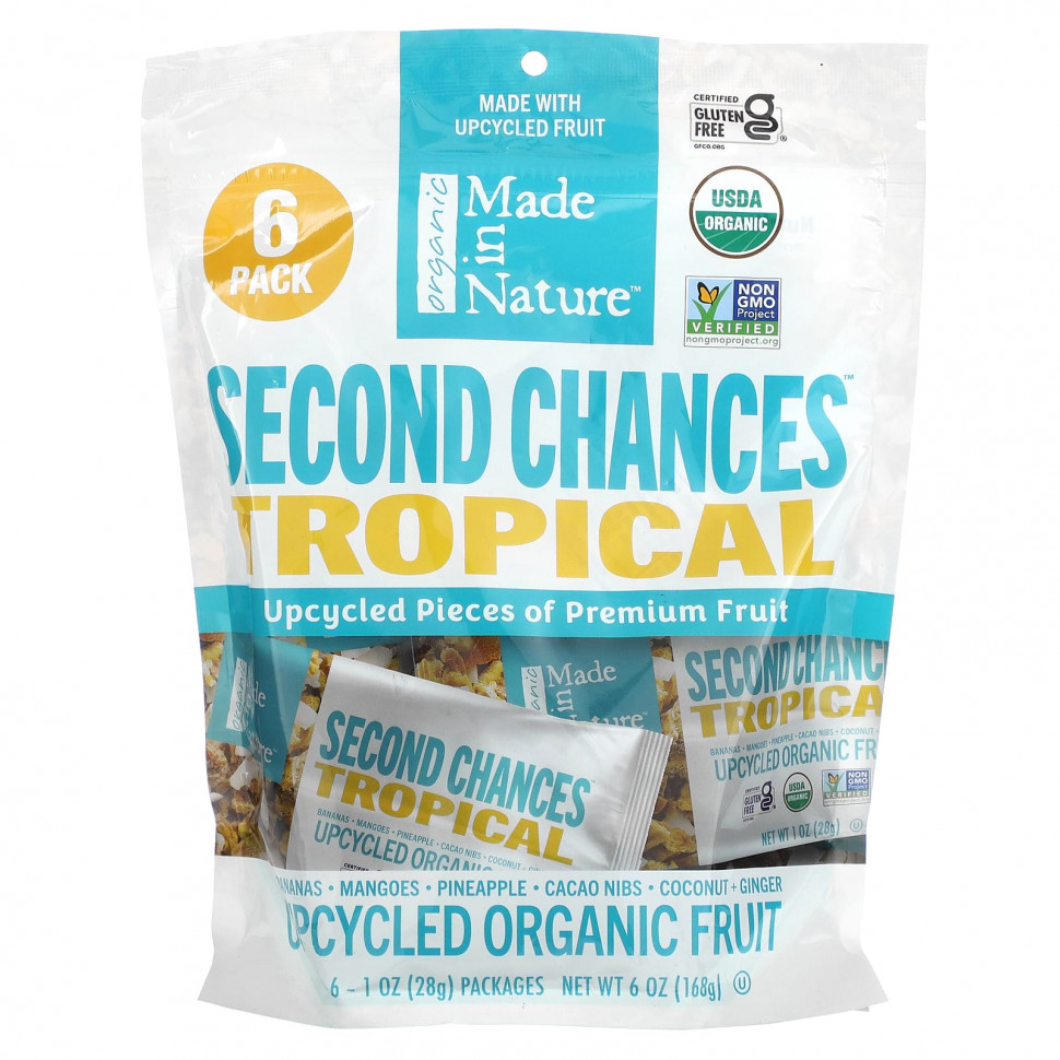 ���� ������ (Iherb) Made in Nature, Second Chances Tropical, �������������� ������������ ������, 6 ��������� �� 28 � (1 �����), ������ �� 2020 ���