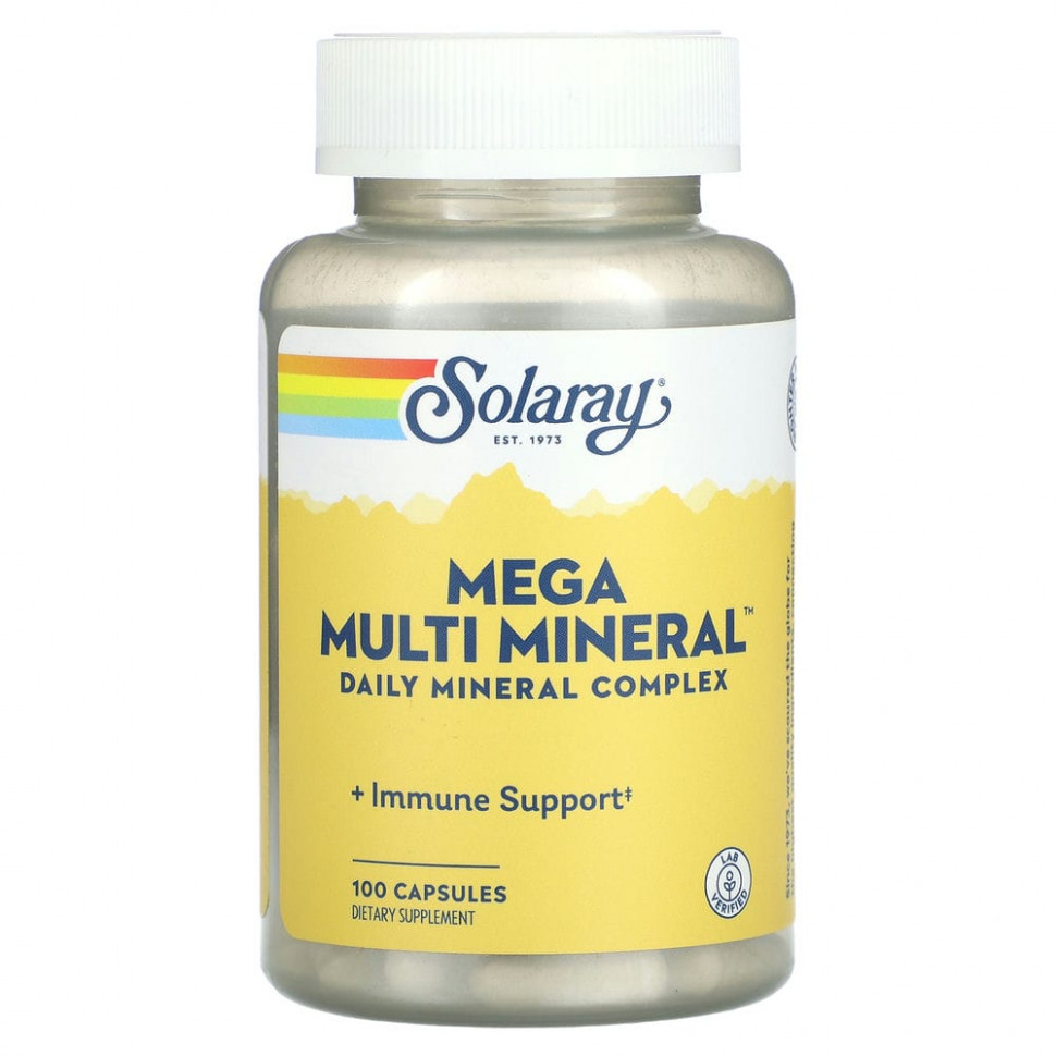   (Iherb) Solaray, Mega Multi Mineral, 100     -     , -, 