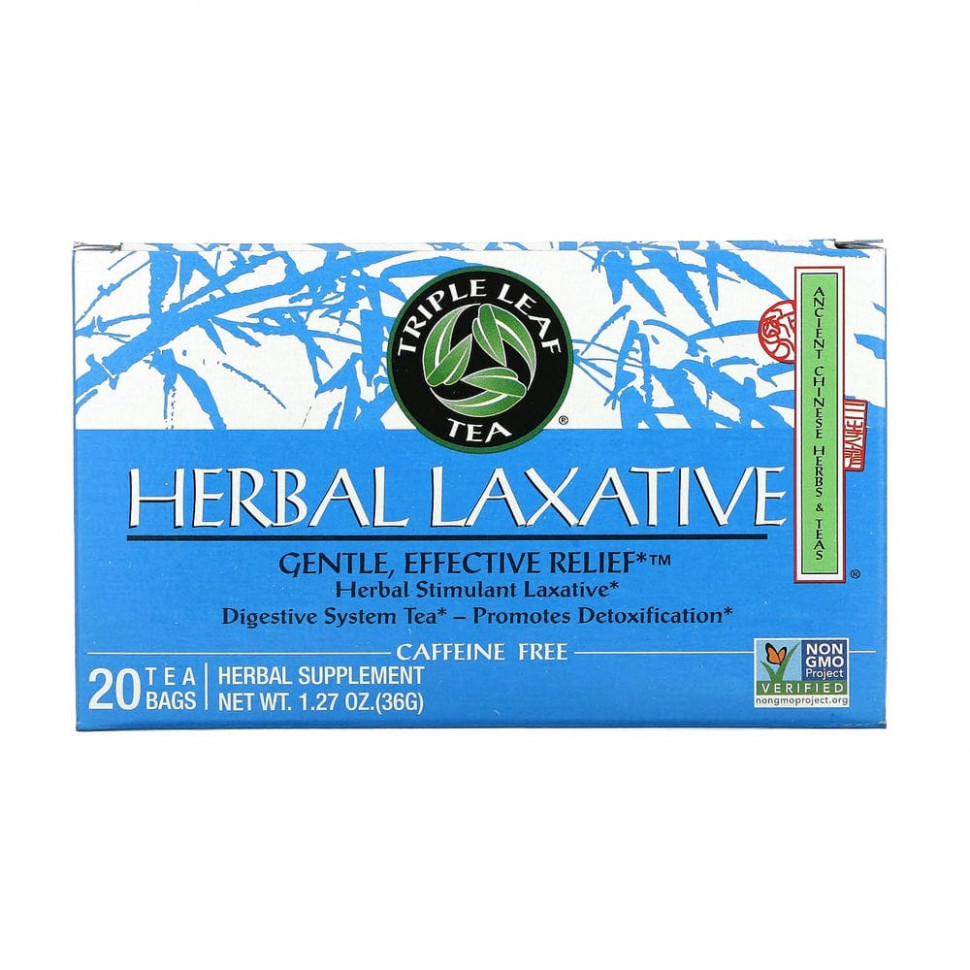���� ������ (Iherb) Triple Leaf Tea, ������������ �� ������ ����, 20 ������ ��������� �� 36 � (1,27 �����), ������ �� 1380 ���