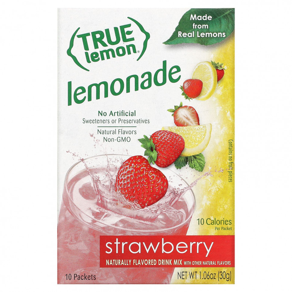 ���� ������ (Iherb) True Citrus, True Lemon, ������� �� ������ ��������, 10 ���������, 30 �, ������ �� 800 ���