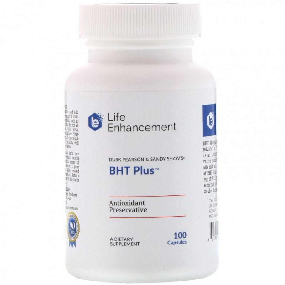   (Iherb) Life Enhancement, Durk Pearson & Sandy Shaw's BHT Plus,   , 100     -     , -, 