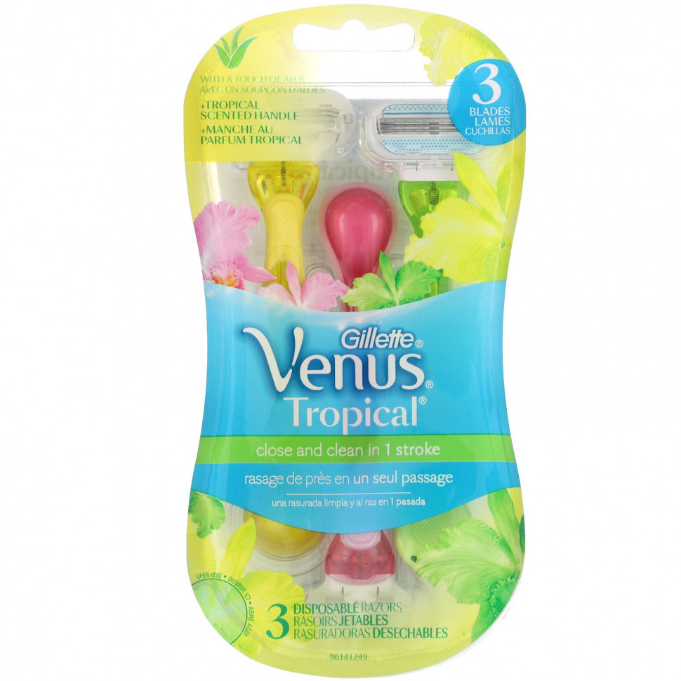 ���� ������ (Iherb) Gillette, Venus, ����������� ���������� ������, ����������� ������, 3 ������, ������ �� 2350 ���