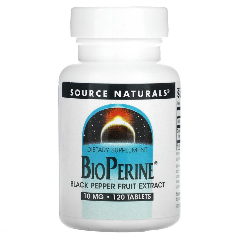 ���� ������ (Iherb) Source Naturals, BioPerine, 10 ��, 120 ��������, ������ �� 2190 ���