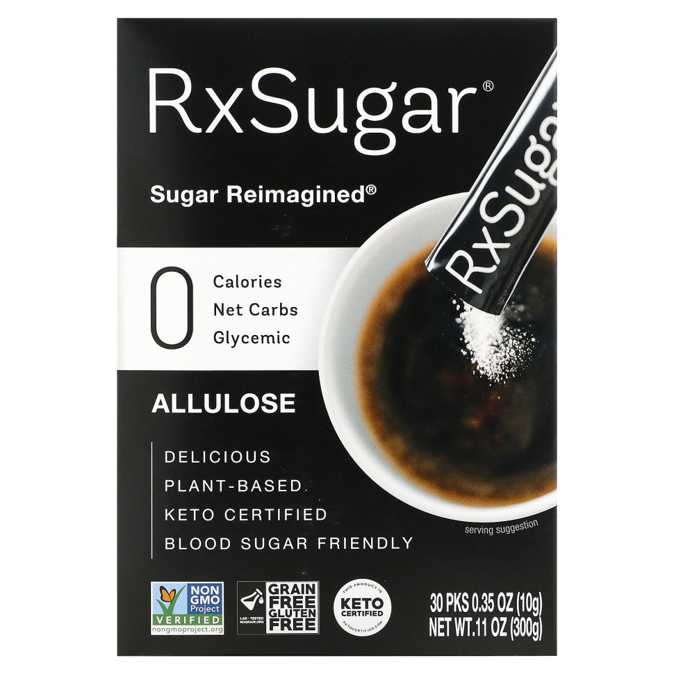 ���� ������ (Iherb) RxSugar, ��������, 30 ��������� �� 10 � (0,35 �����), ������ �� 2340 ���