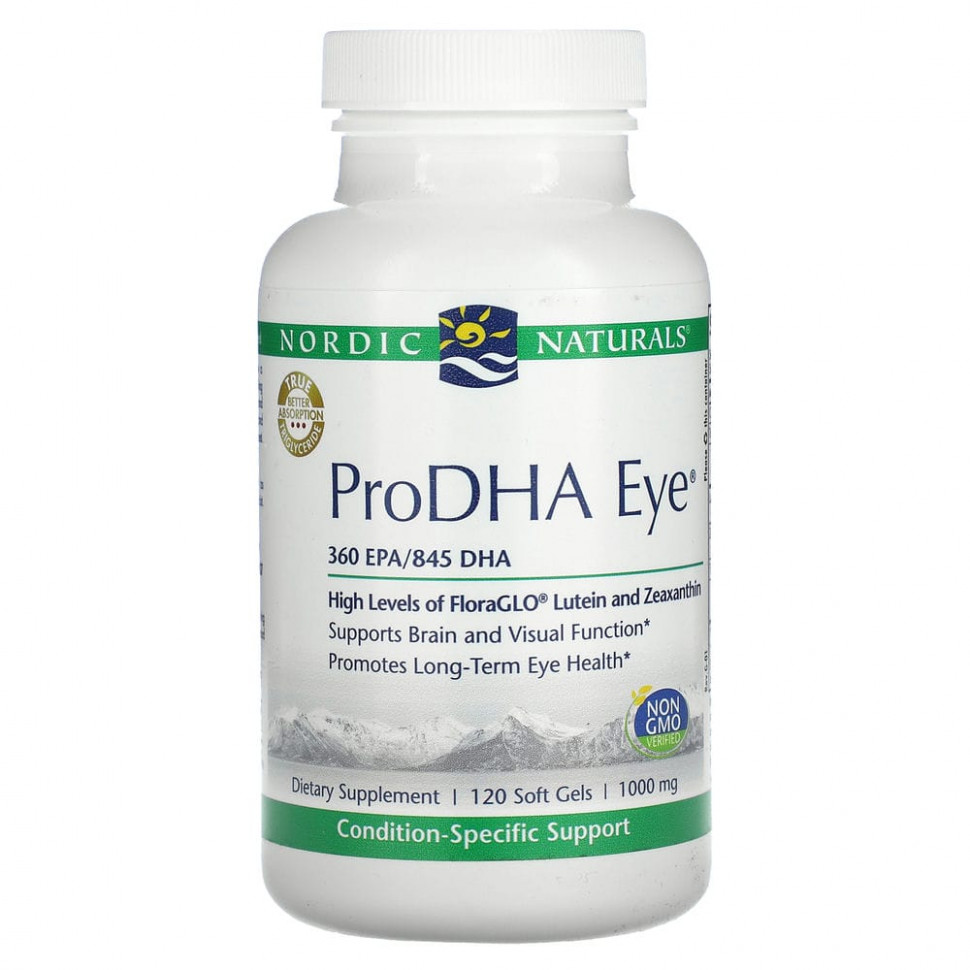 ���� ������ (Iherb) Nordic Naturals, ProDHA Eye, ������� ��� �������� ����, 1000 ��, 120 ������ ��������, ������ �� 13680 ���