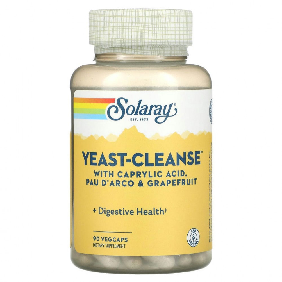 ���� ������ (Iherb) Solaray, Yeast-Cleanse, 90 ������������ ������, ������ �� 2350 ���