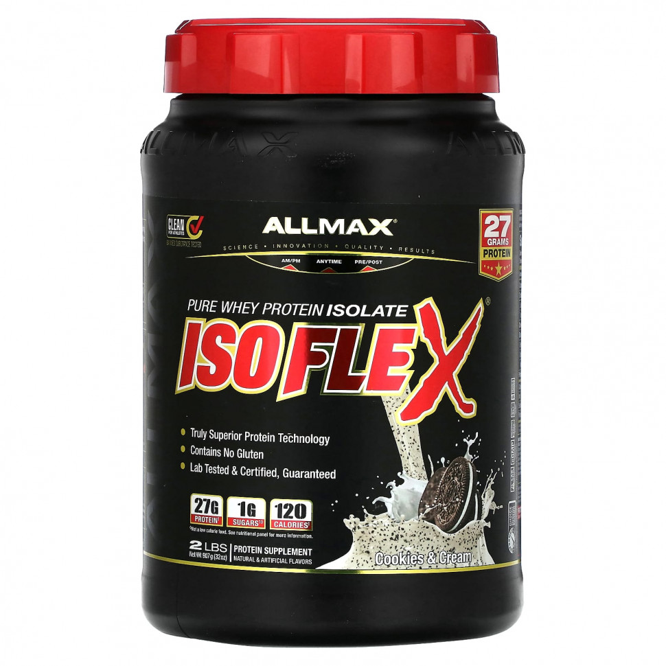 ���� ������ (Iherb) ALLMAX, Isoflex, ������ ������������� ��������, ������� � ������, 907 � (2 �����), ������ �� 8350 ���