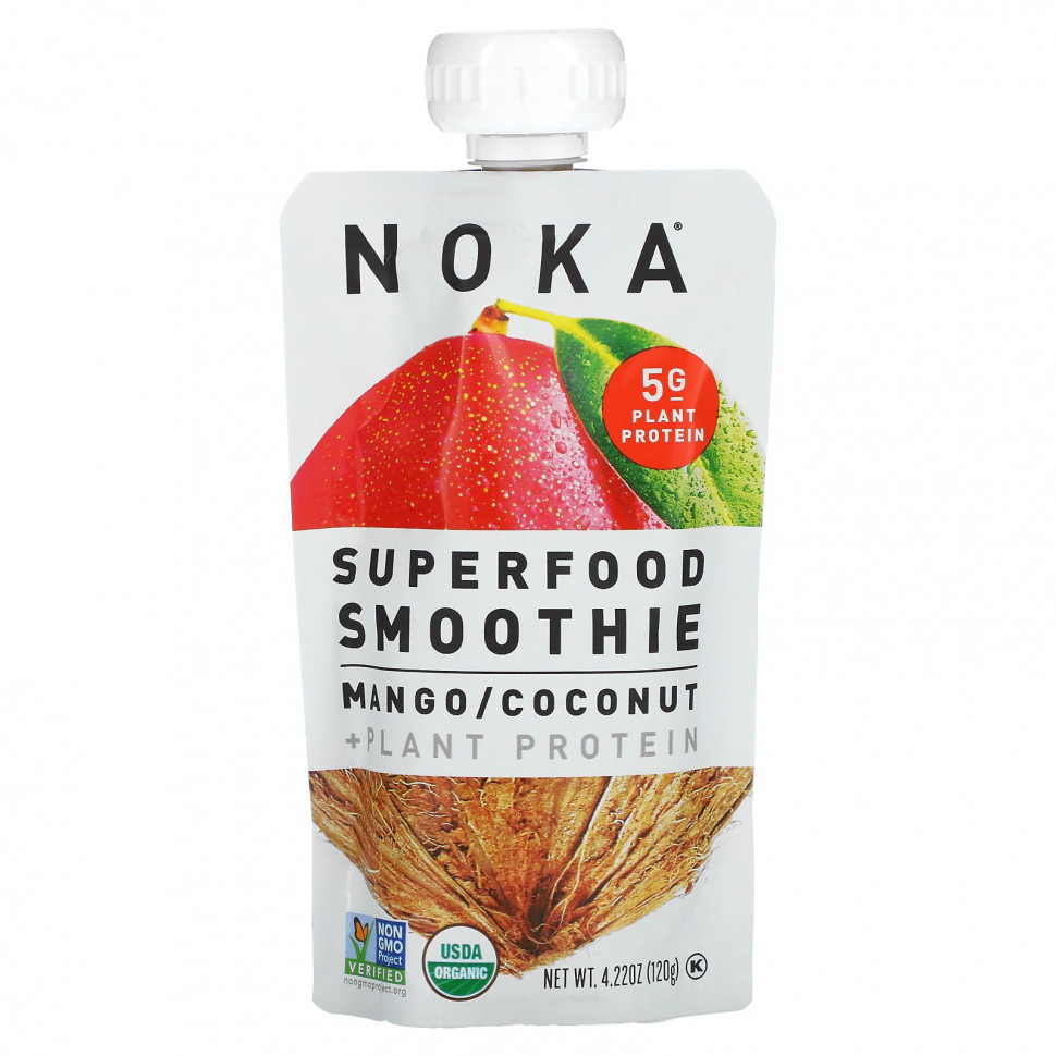   (Iherb) Noka, Superfood Smoothie +  , , , 120  (4,22 )    -     , -, 