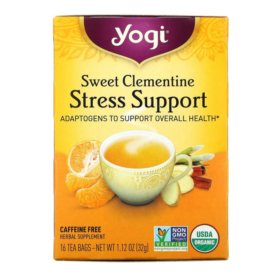 ���� ������ (Iherb) Yogi Tea, ��������� ��� �������, ������� ���������, ��� �������, 16 ������ ���������, 32 � (1,12 �����), ������ �� 930 ���