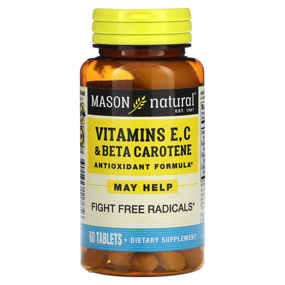   (Iherb) Mason Natural,  E, C  -, 60     -     , -, 