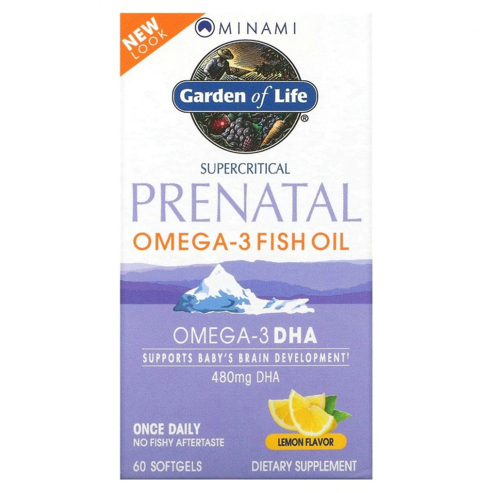 ���� ������ (Iherb) Minami Nutrition, Supercritical Prenatal, ����� ��� �����-3 �� ������ ������, 60 ������ ����������� ������, ������ �� 5850 ���