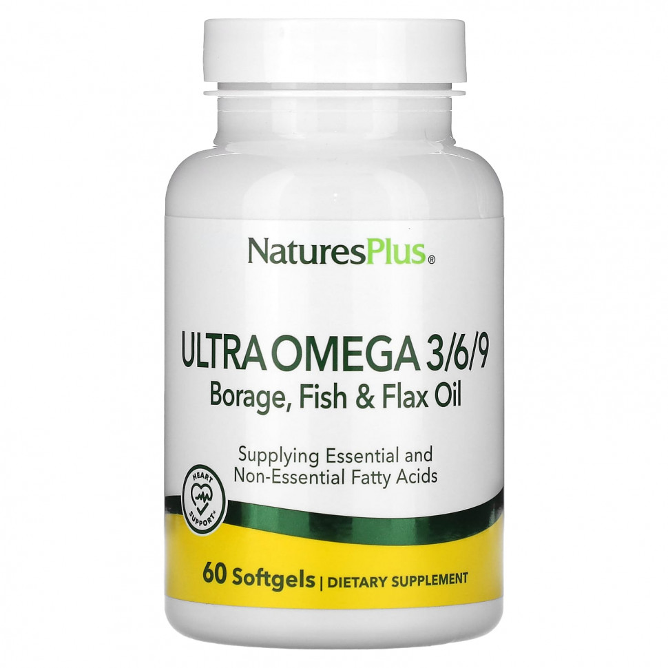   (Iherb) NaturesPlus, Ultra Omega 3/6/9,  ,    , 60      -     , -, 