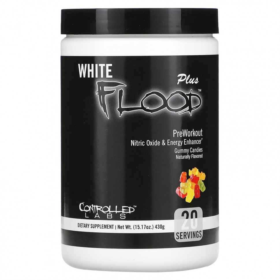   (Iherb) Controlled Labs, White Flood Plus,  ,  , 430  (15,17 )    -     , -, 