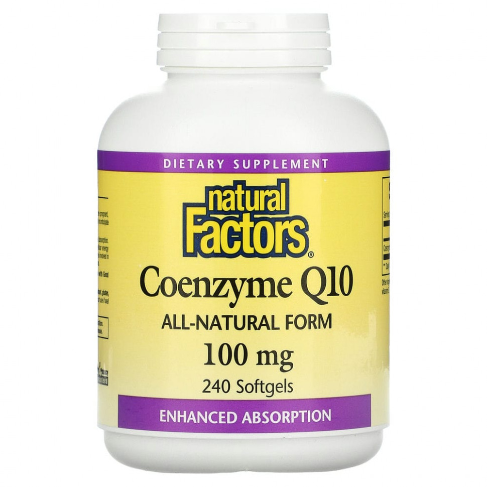   (Iherb) Natural Factors,  Q10, 100 , 240       -     , -, 